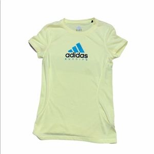 Adidas Running Neon Yellow Green Tee T shirt sz S
